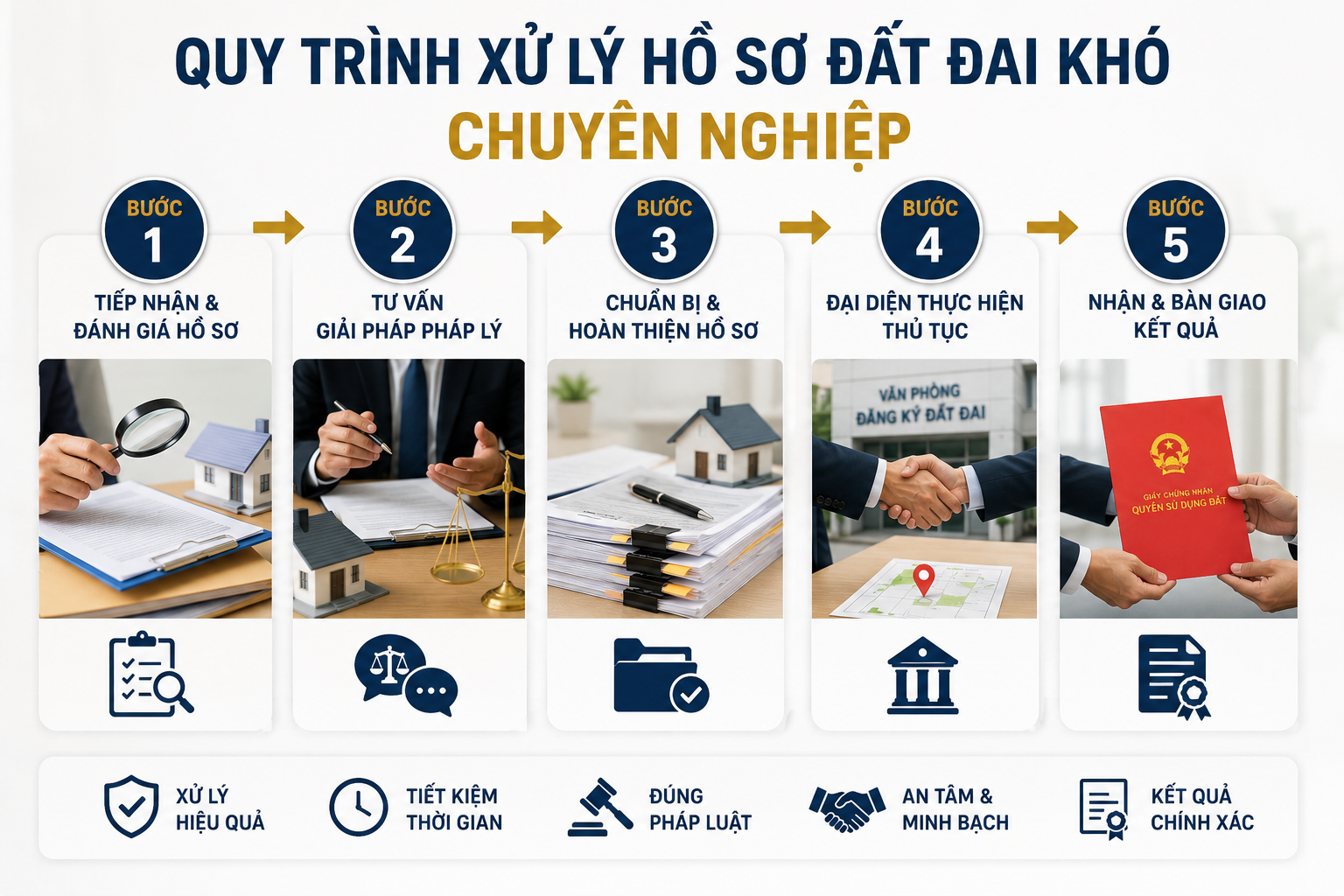 Quy trình xử lý hồ sơ đất đai khó