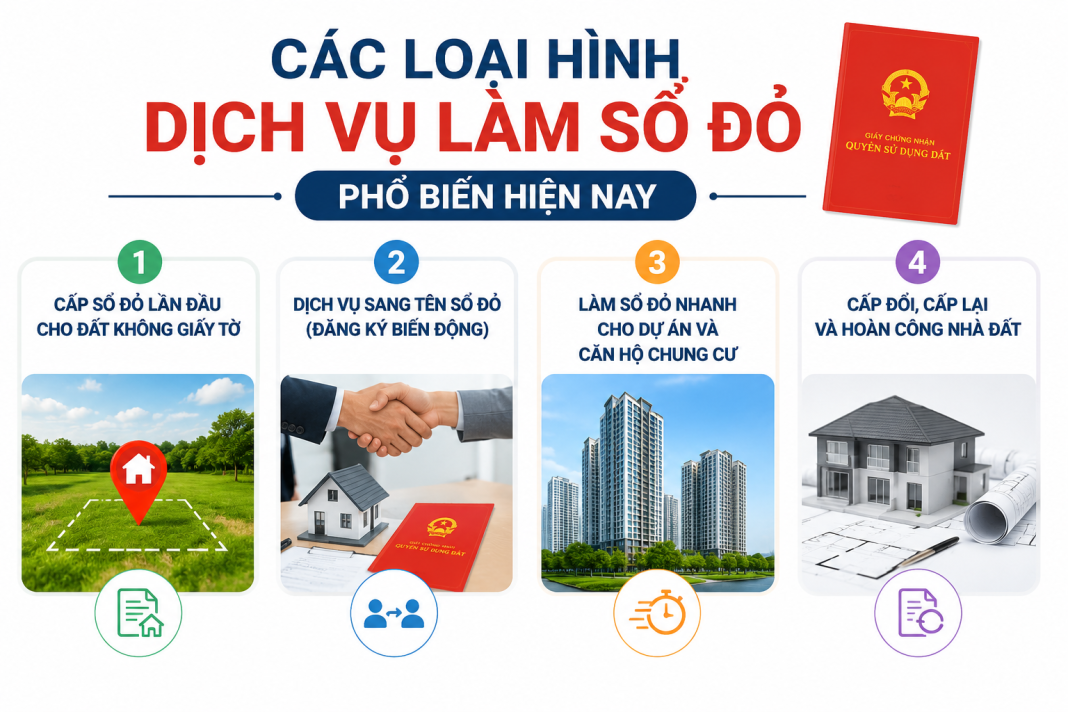 Dịch vụ làm sổ đỏ hiện nay