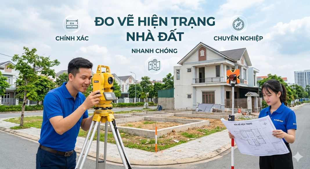 Đo vẽ hiện trạng nhà đất