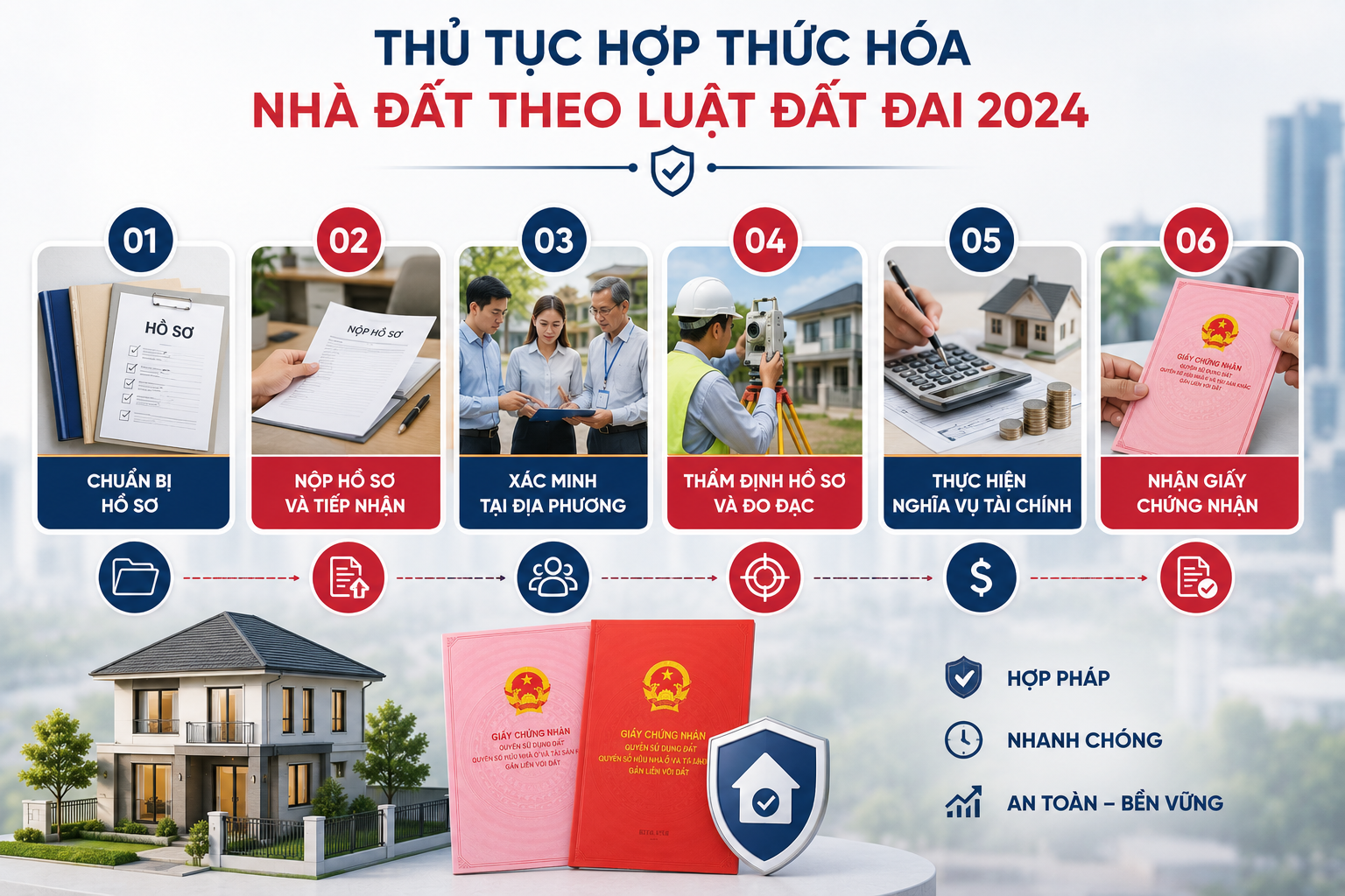 Thủ tục hợp thức hóa nhà đất