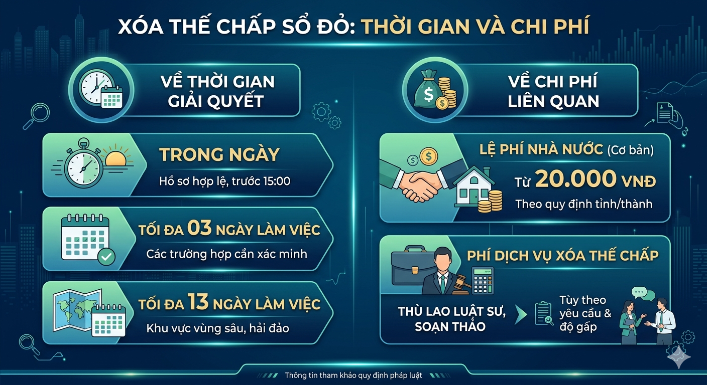 Thủ tục xóa thế chấp sổ đỏ