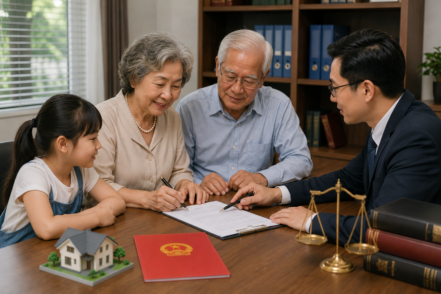 Ông bà sang tên sổ đỏ cho cháu 1 Ông bà sang tên sổ đỏ cho cháu